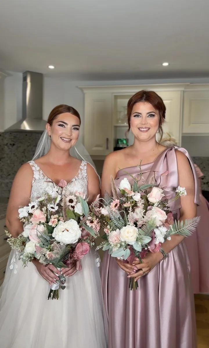 Bridal party morning